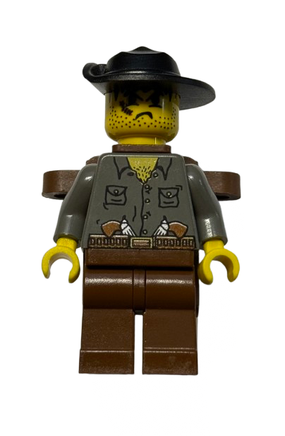 Rudo Villano / Max Villano - Brown Backpack, adv042 - Adventurers Minifigure