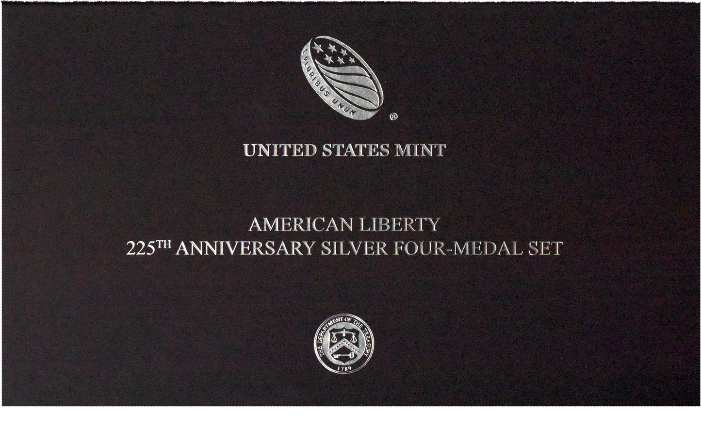 4 Coin Set American Liberty 225th Anniversary Silver Medal Set