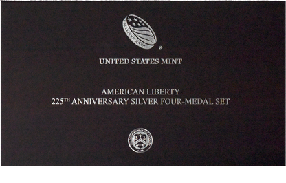 4 Coin Set American Liberty 225th Anniversary Silver Medal Set