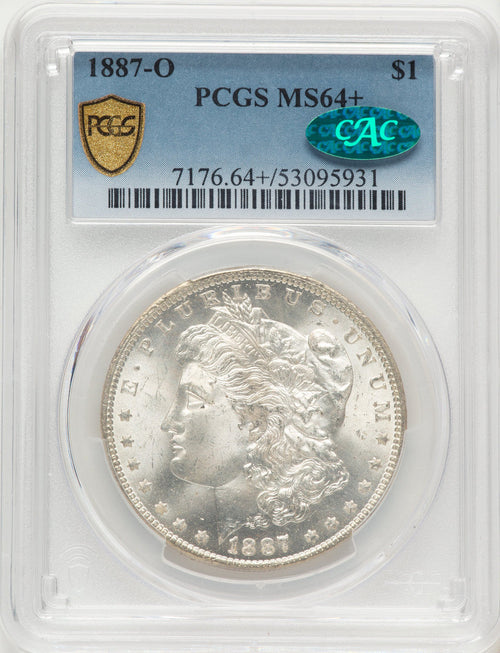 1887-O CAC Morgan Dollar PCGS MS64+