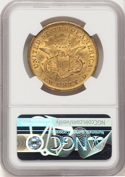 1852 $20 Liberty Double Eagle NGC AU53 (506391039)