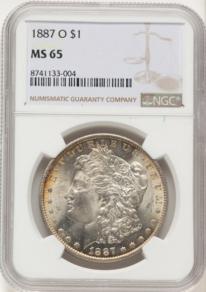 1887-O Morgan Dollar NGC MS65