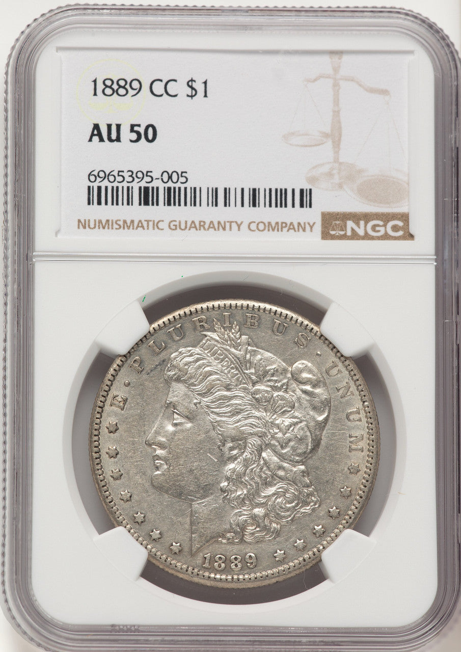 1889-CC Morgan Dollar NGC AU50