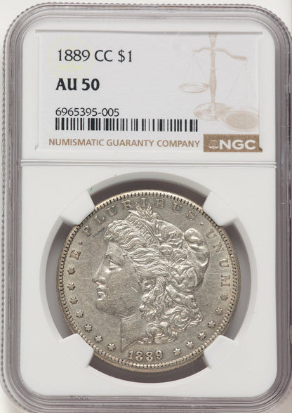 1889-CC Morgan Dollar NGC AU50