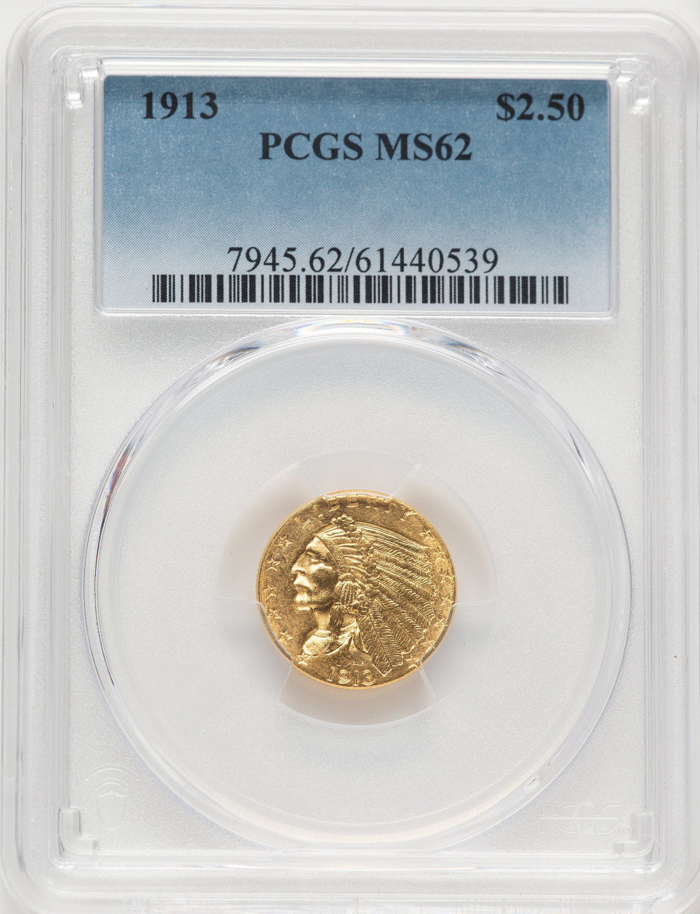 1913 $2.50 Indian Quarter Eagle PCGS MS62 (506392108)