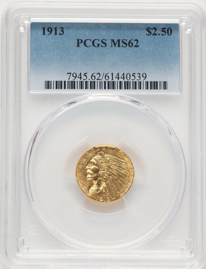 1913 $2.50 Indian Quarter Eagle PCGS MS62 (506392108)