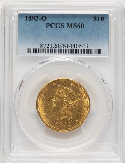 1892-O $10 Liberty Eagle PCGS MS60 (506392111)