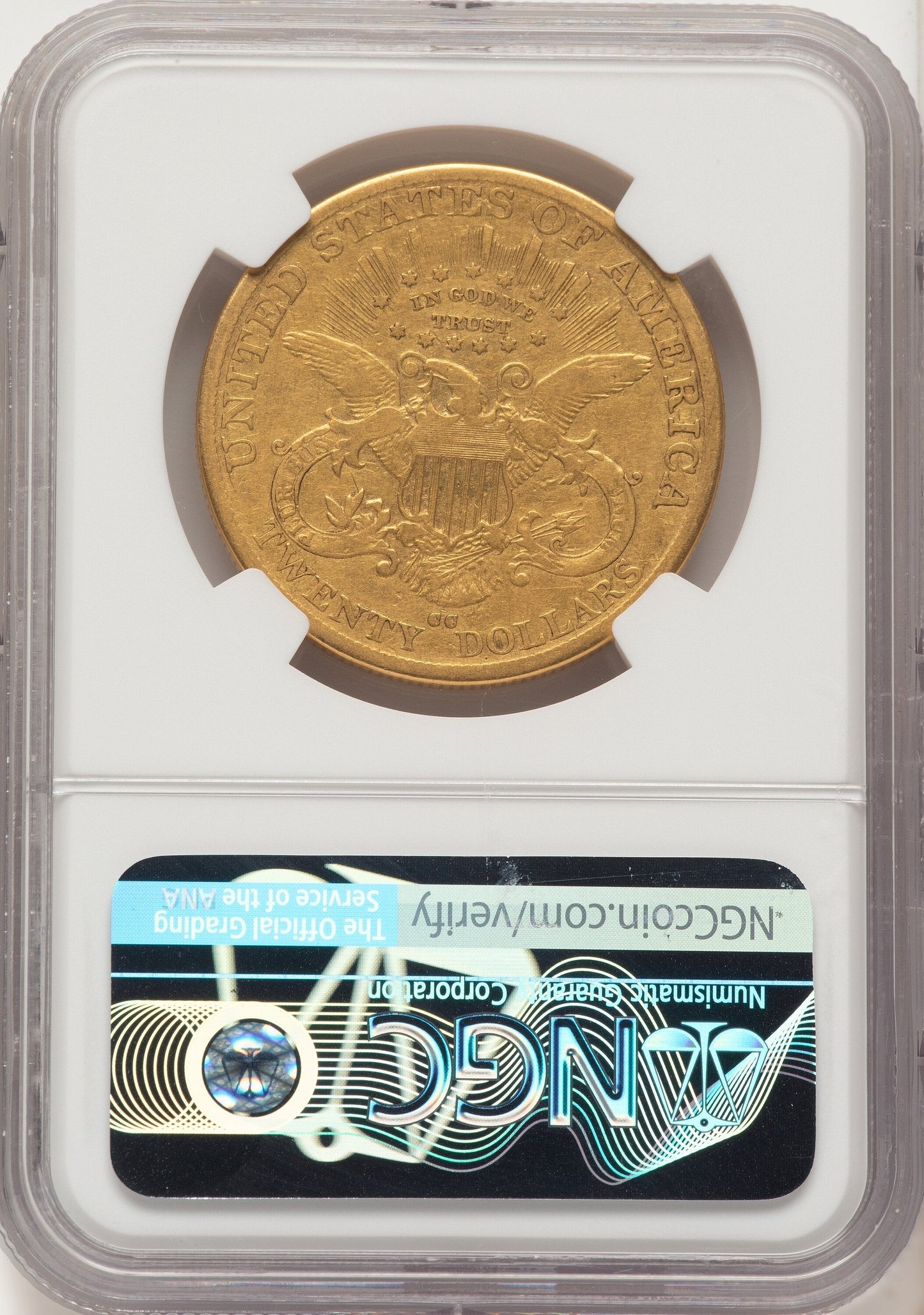 1890-CC $20 Liberty Double Eagle NGC VF25