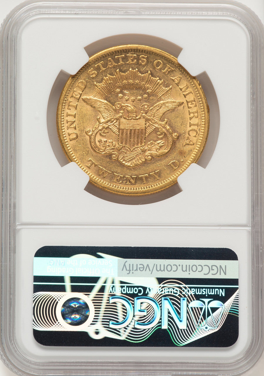 1865 $20 Liberty Double Eagle NGC AU55