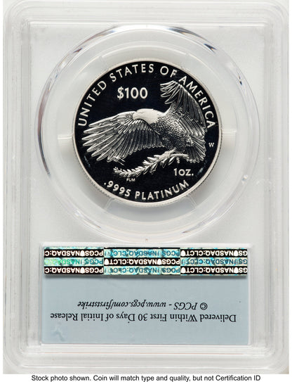 2018-W Proof Platinum Eagle 1 oz FDI FS Flag PCGS PR70