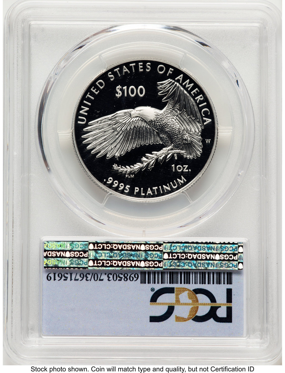 2019-W Proof Platinum Eagle 1 oz FDI FS Flag Philadelphia PCGS PR70