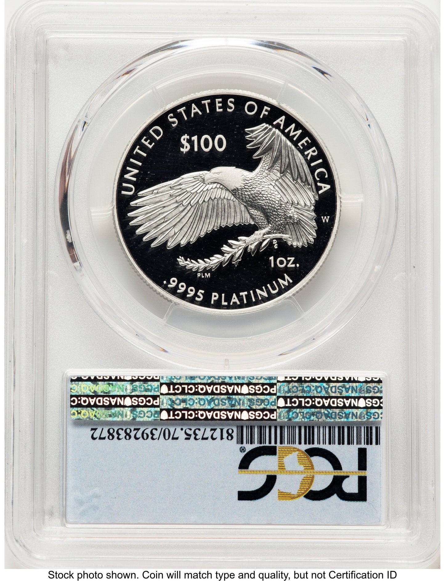 2020-W Proof Platinum Eagle 1 oz FDI FS Flag PCGS PR70