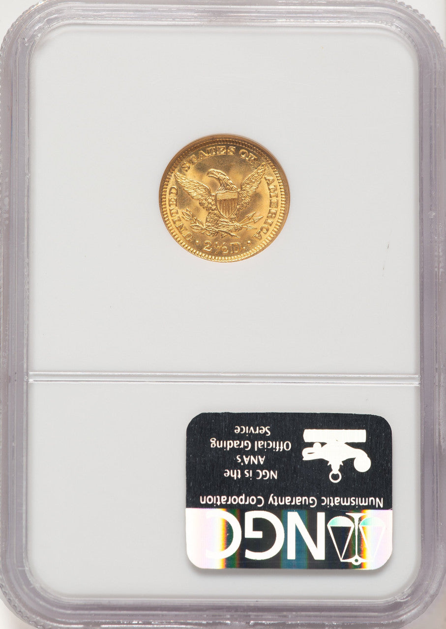1904 $2.50 CAC Liberty Quarter Eagle NGC MS65