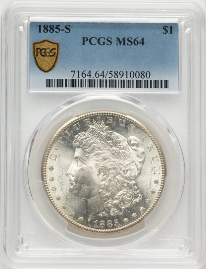 1885-S Morgan Dollar PCGS MS64
