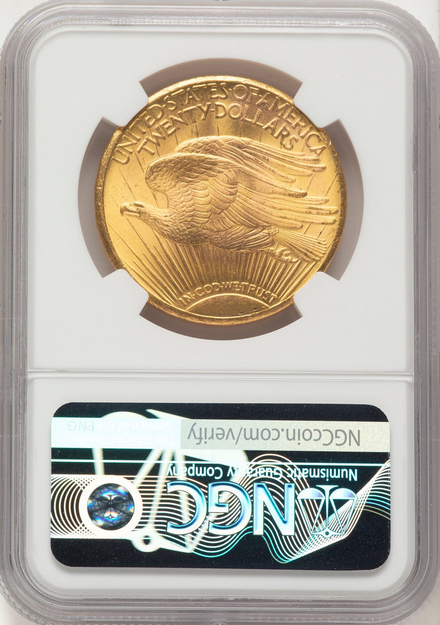 1927 $20 Saint-Gaudens Double Eagle NGC MS66+