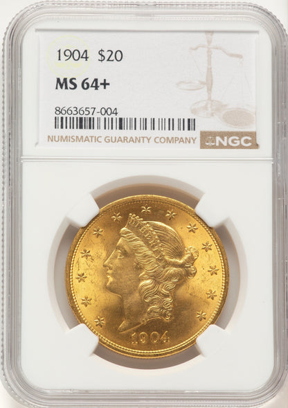 1904 $20 Liberty Liberty Double Eagle NGC MS64+