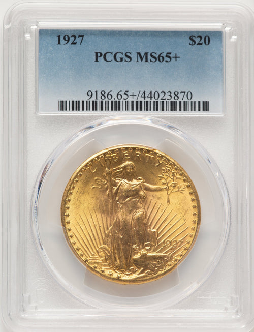 1927 $20 Saint-Gaudens Double Eagle PCGS MS65+