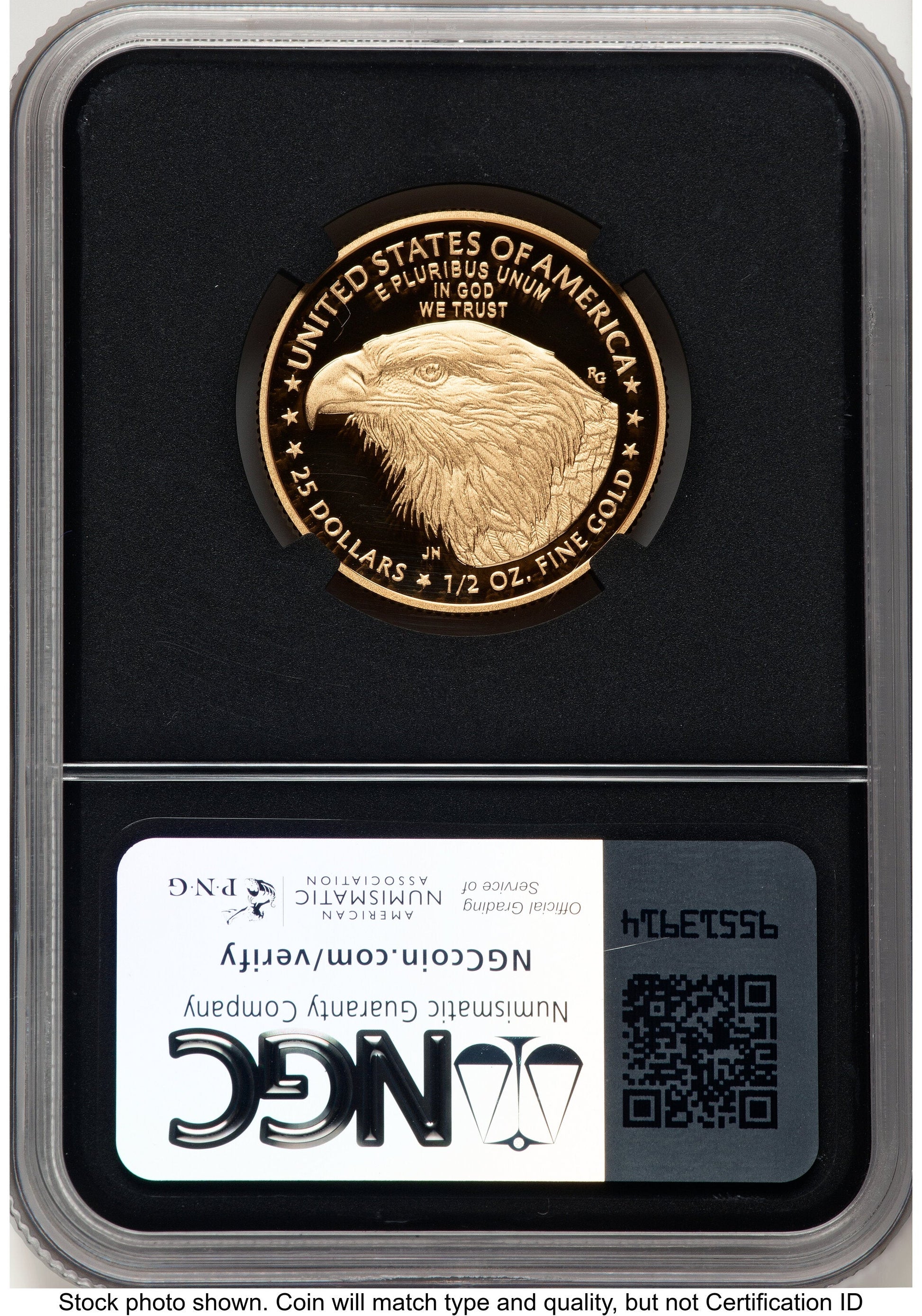 2024-W Proof Gold Eagle 1/2 oz ER Miles Standish NGC PF70
