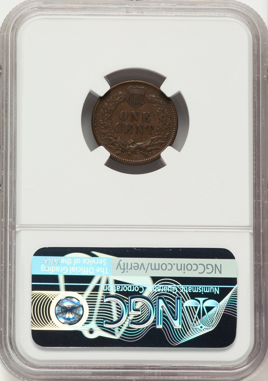 1877 1C BN Proof Indian Cent NGC AU55