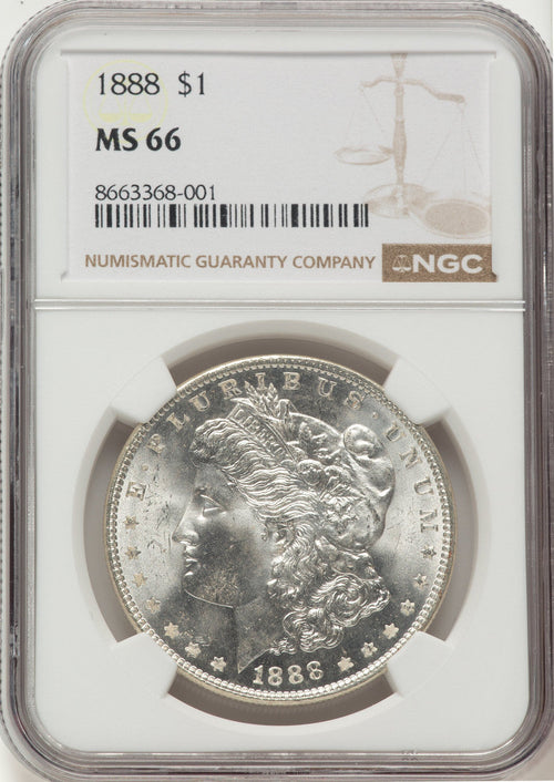 1888 Morgan Dollar NGC MS66