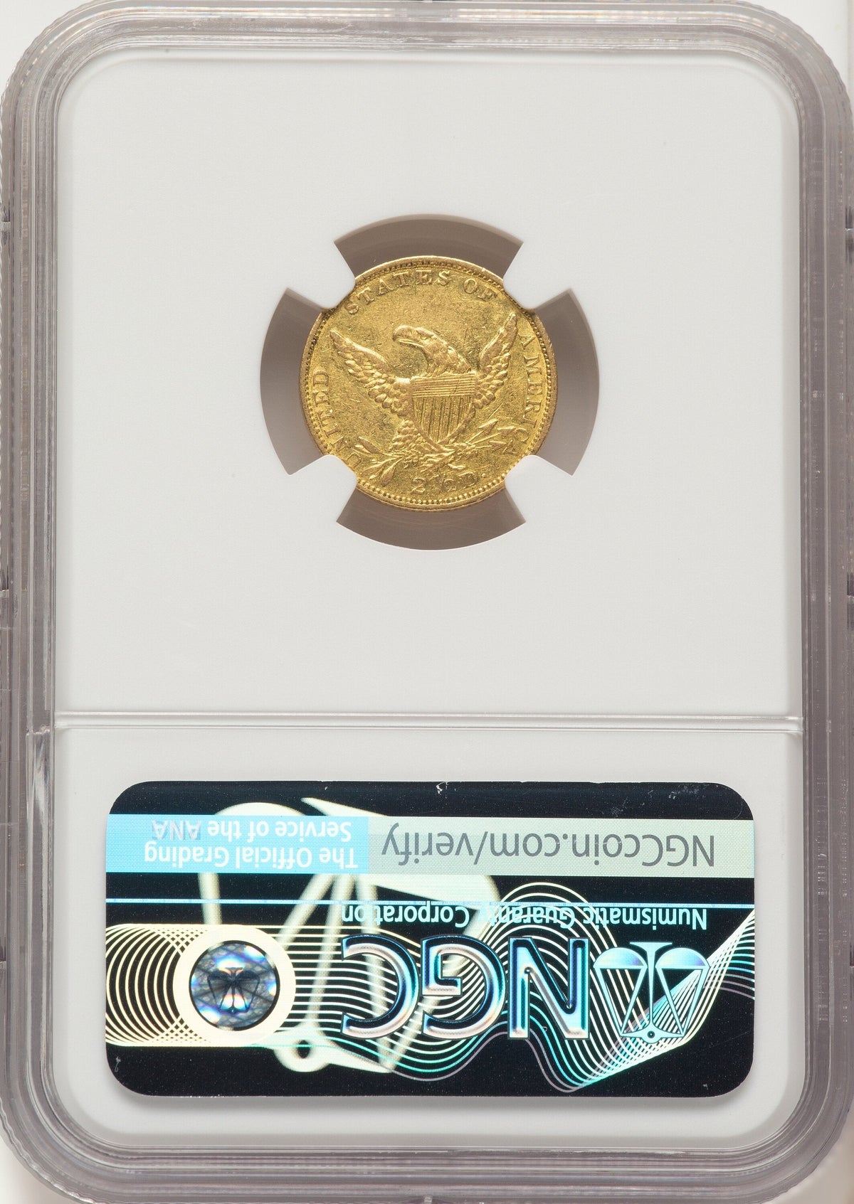 1834 $2.50 Classic Classic Quarter Eagle NGC AU55