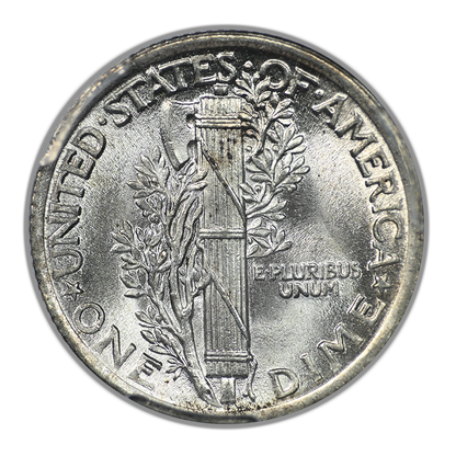 1923 Mercury Dime 10C PCGS MS64+FB - Full Bands