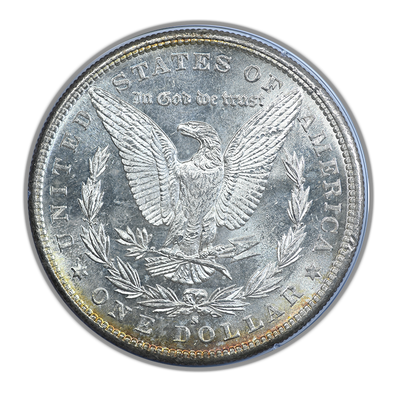1881-S Morgan Dollar $1 PCGS Rattler MS65 CAC - TONED!