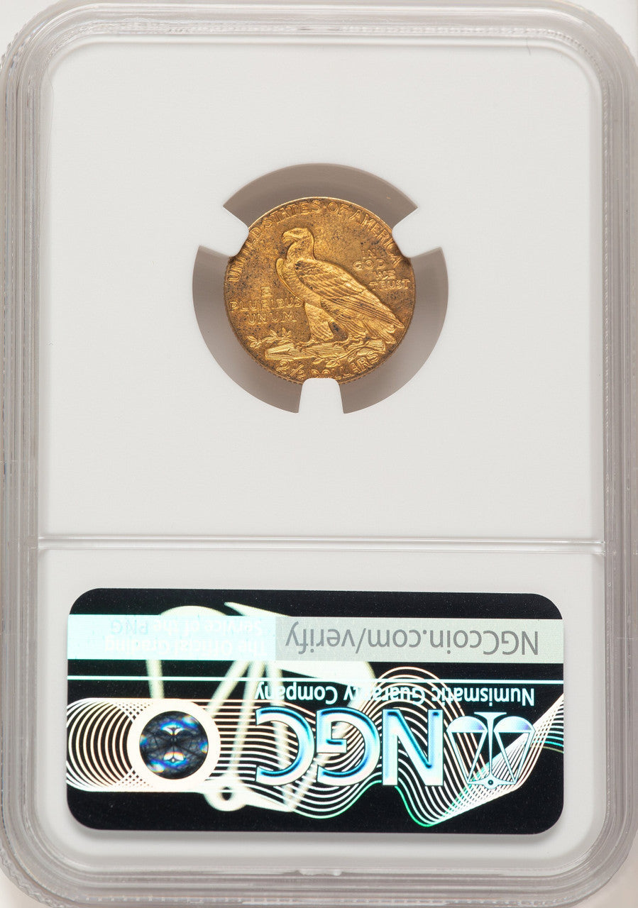 1911 $2.50 Indian Quarter Eagle NGC MS63