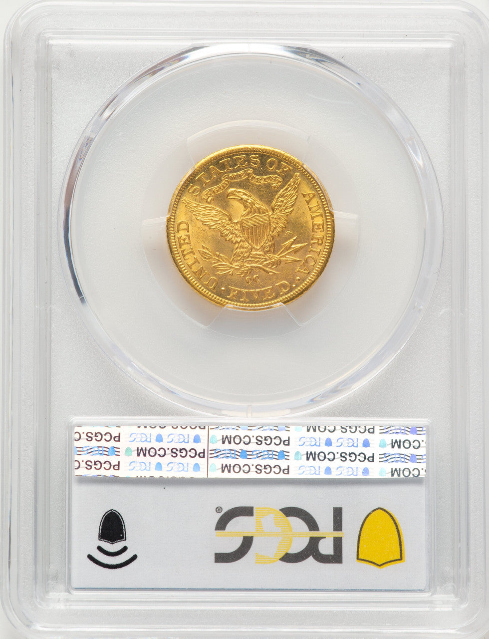 1893-CC $5 Liberty Half Eagle PCGS MS63