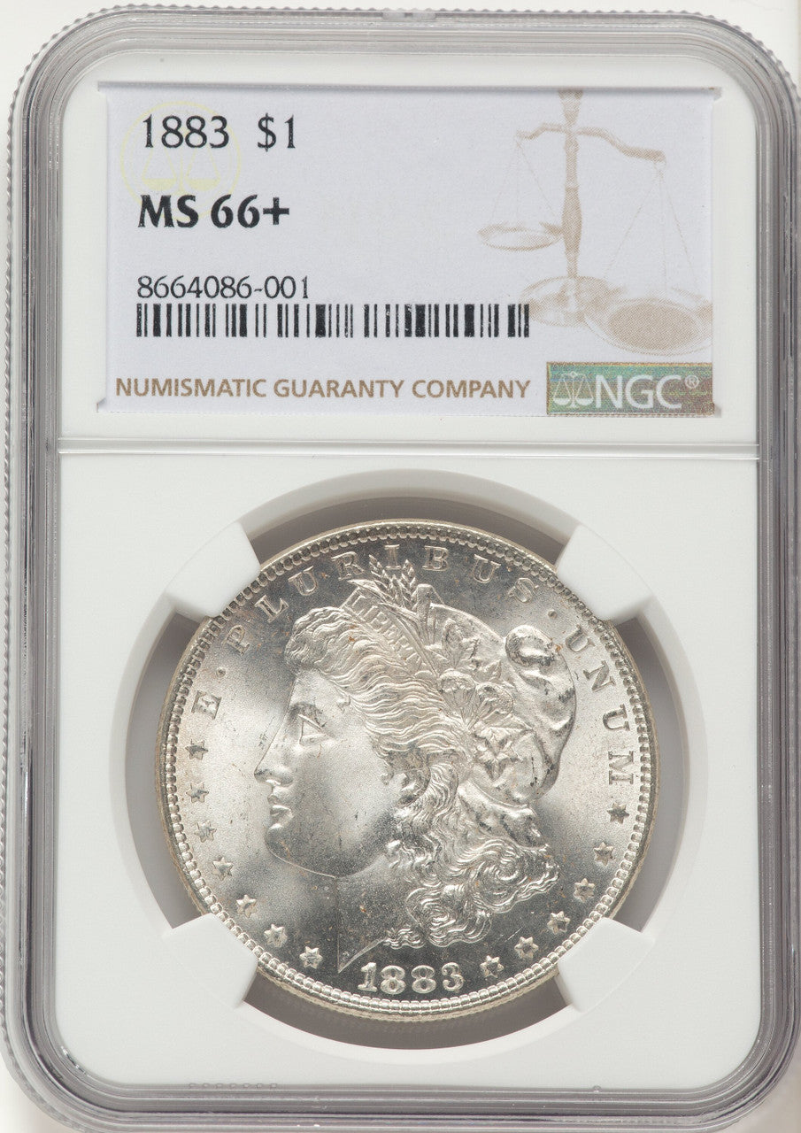 1883 Morgan Dollar NGC MS66+