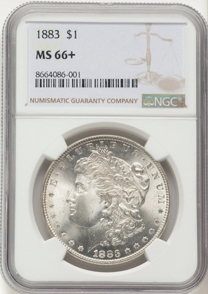 1883 Morgan Dollar NGC MS66+