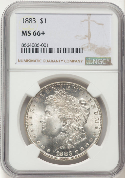 1883 Morgan Dollar NGC MS66+