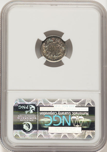 1860-O H10C Seated Half Dime NGC MS66