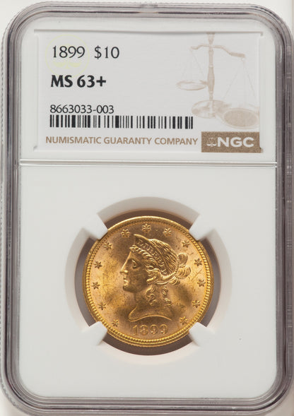 1899 $10 Liberty Eagle NGC MS63+