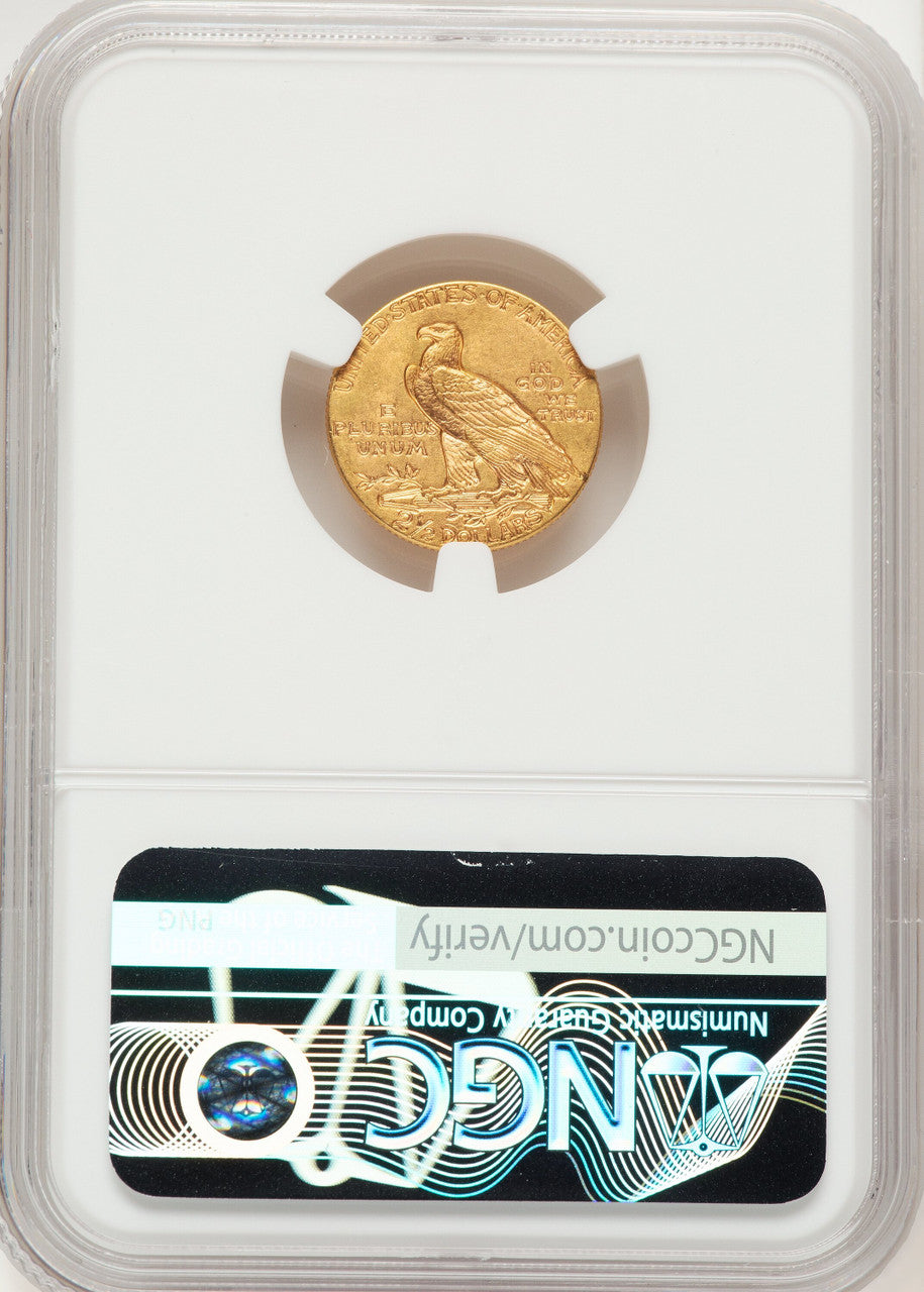 1909 $2.50 Indian Quarter Eagle NGC MS63