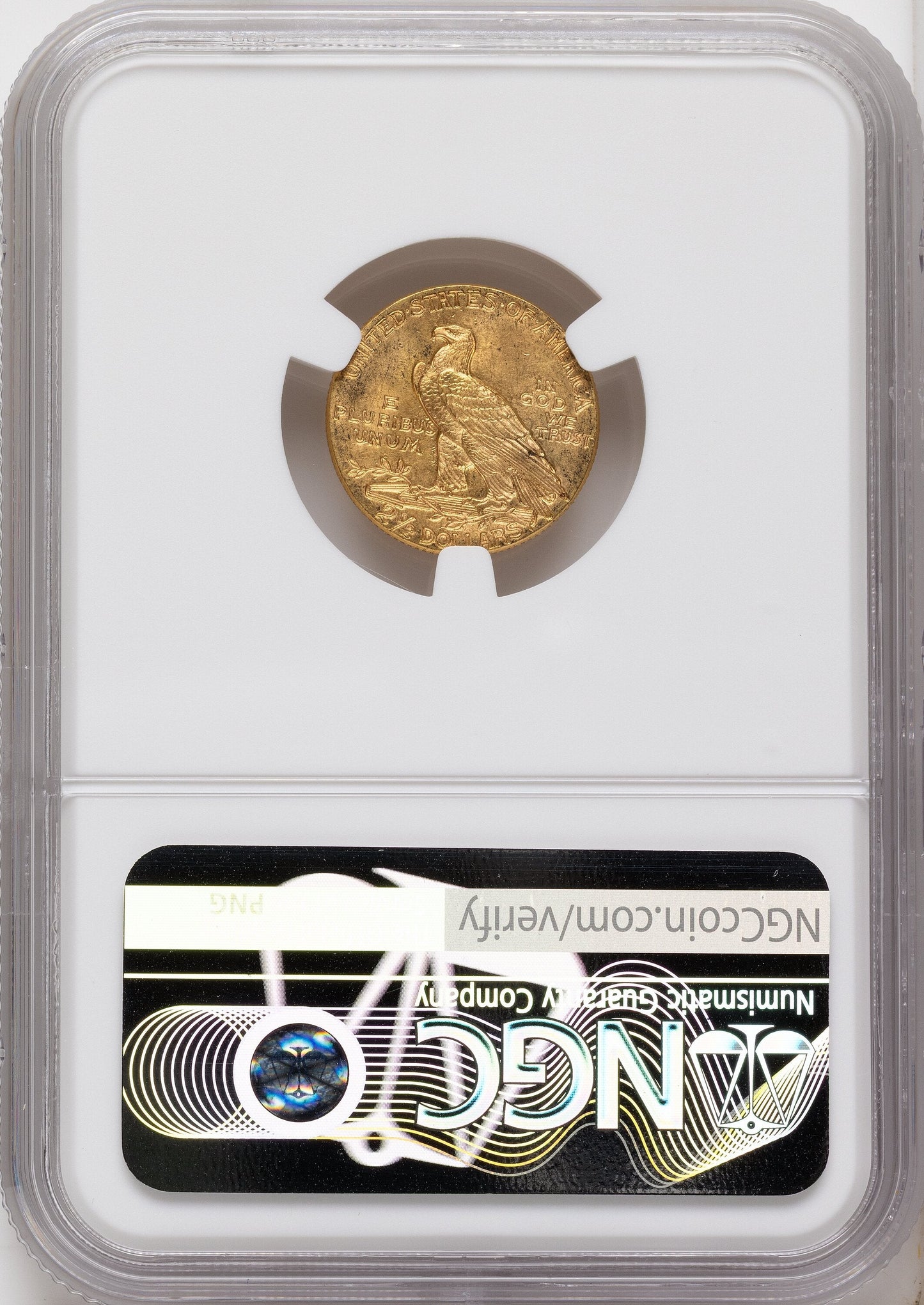 1912 $2.50 Indian Quarter Eagle NGC MS62