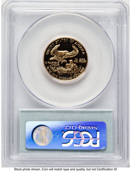 1992-P Proof Gold Eagle 1/4 oz Blue Label PCGS PR70