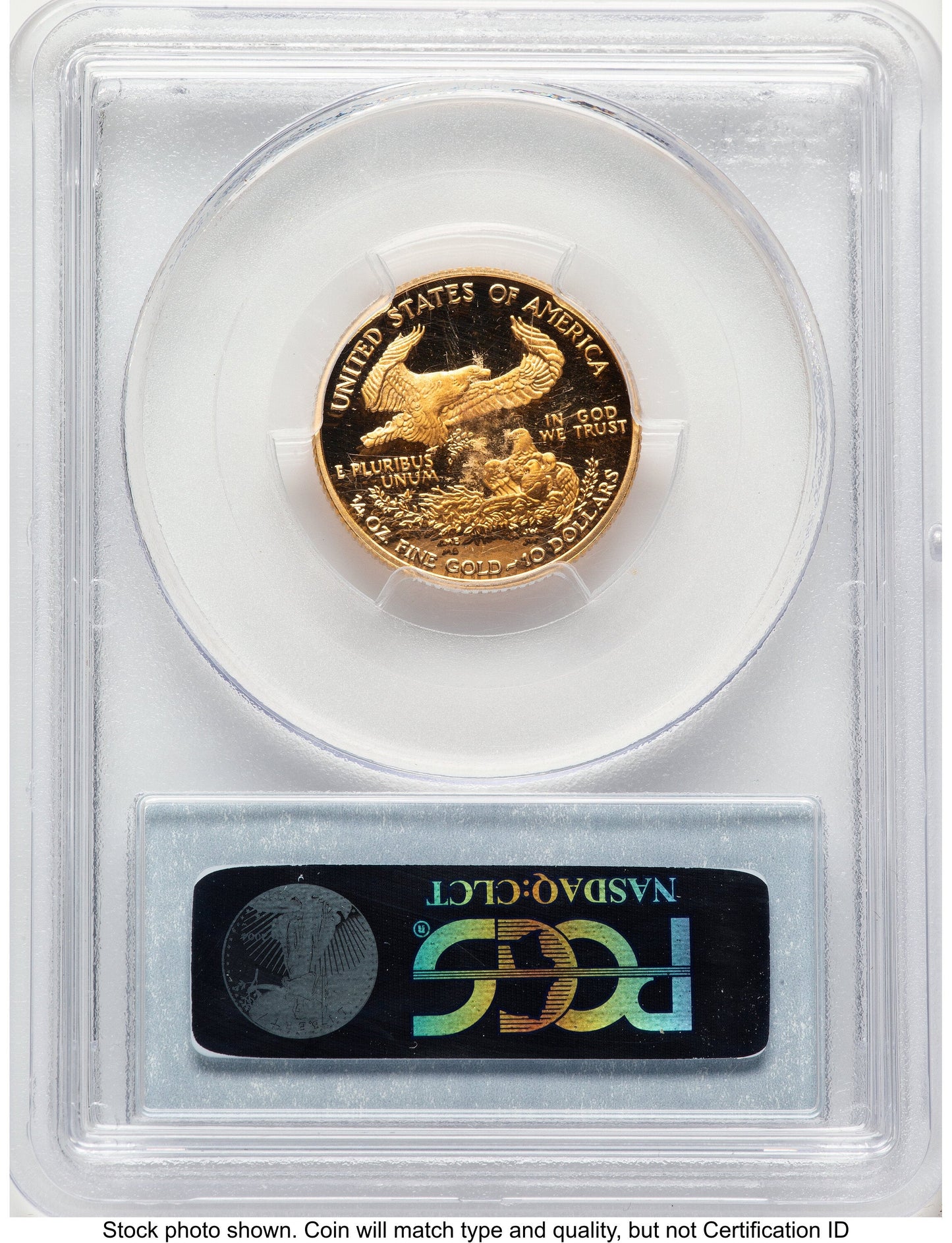 2004-W Proof Gold Eagle 1/4 oz Blue Label PCGS PR70