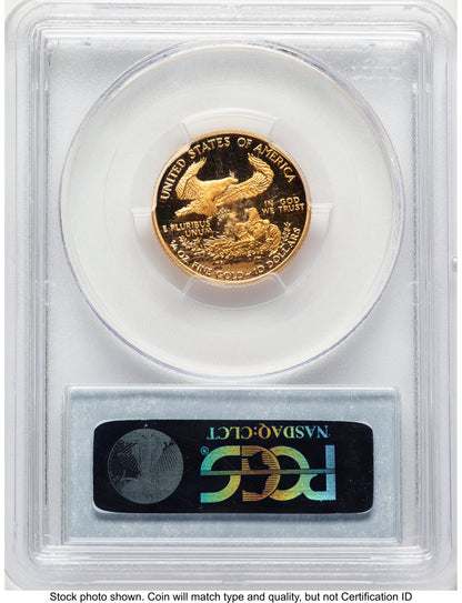 2004-W Proof Gold Eagle 1/4 oz Blue Label PCGS PR70