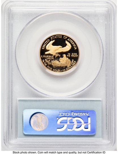 2006-W Proof Gold Eagle 1/4 oz Blue Label PCGS PR70