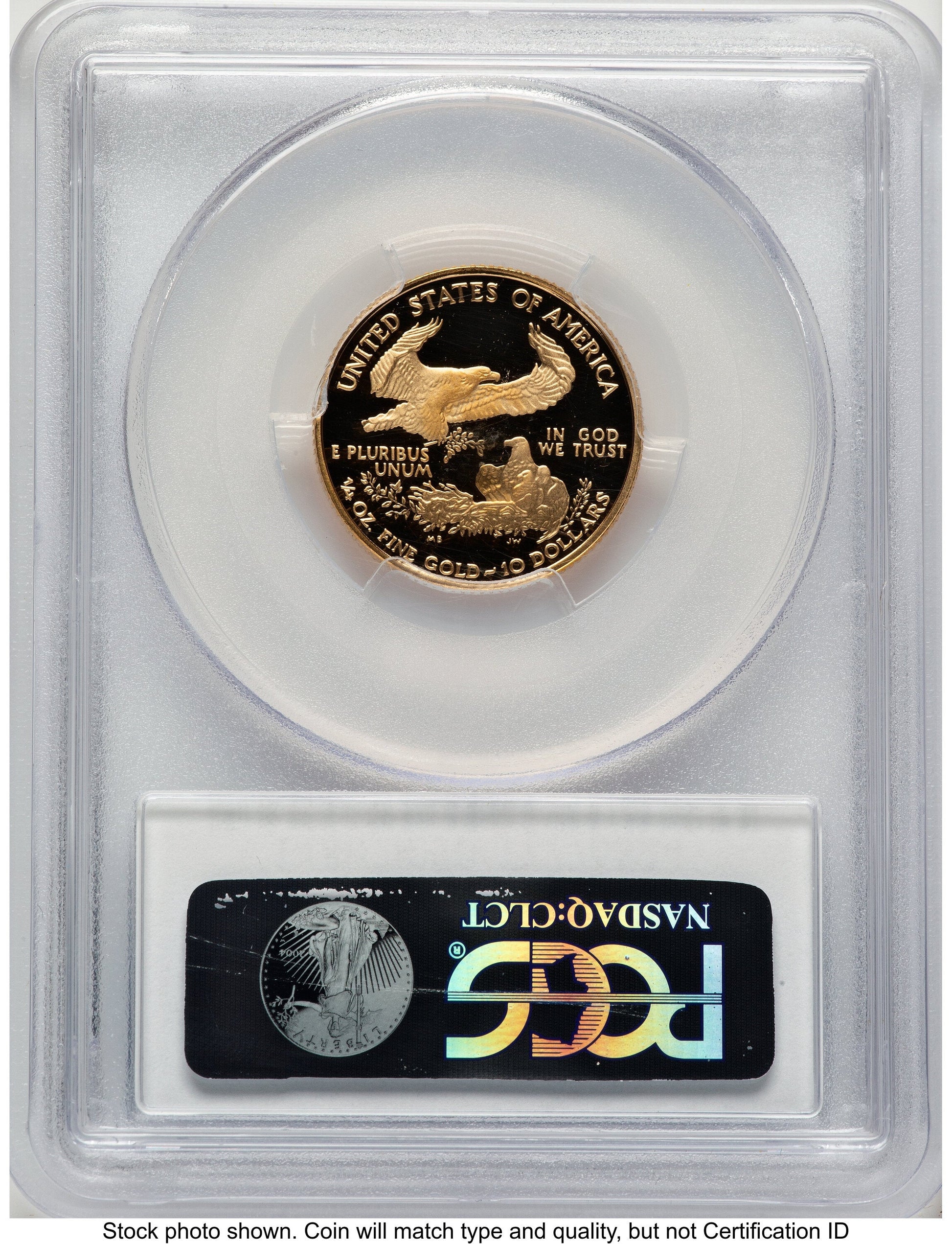 2007-W Proof Gold Eagle 1/4 oz Blue Gradient PCGS PR70