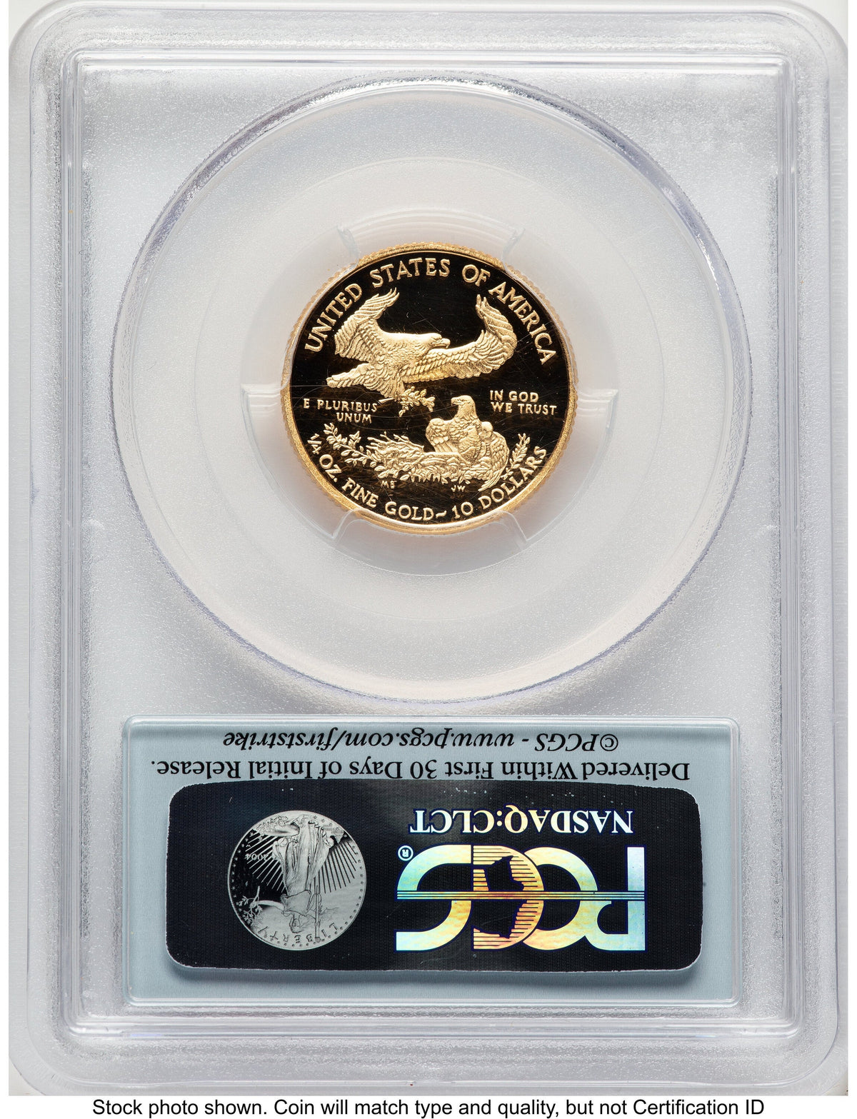2015-W Proof Gold Eagle 1/4 oz FS Flag PCGS PR70