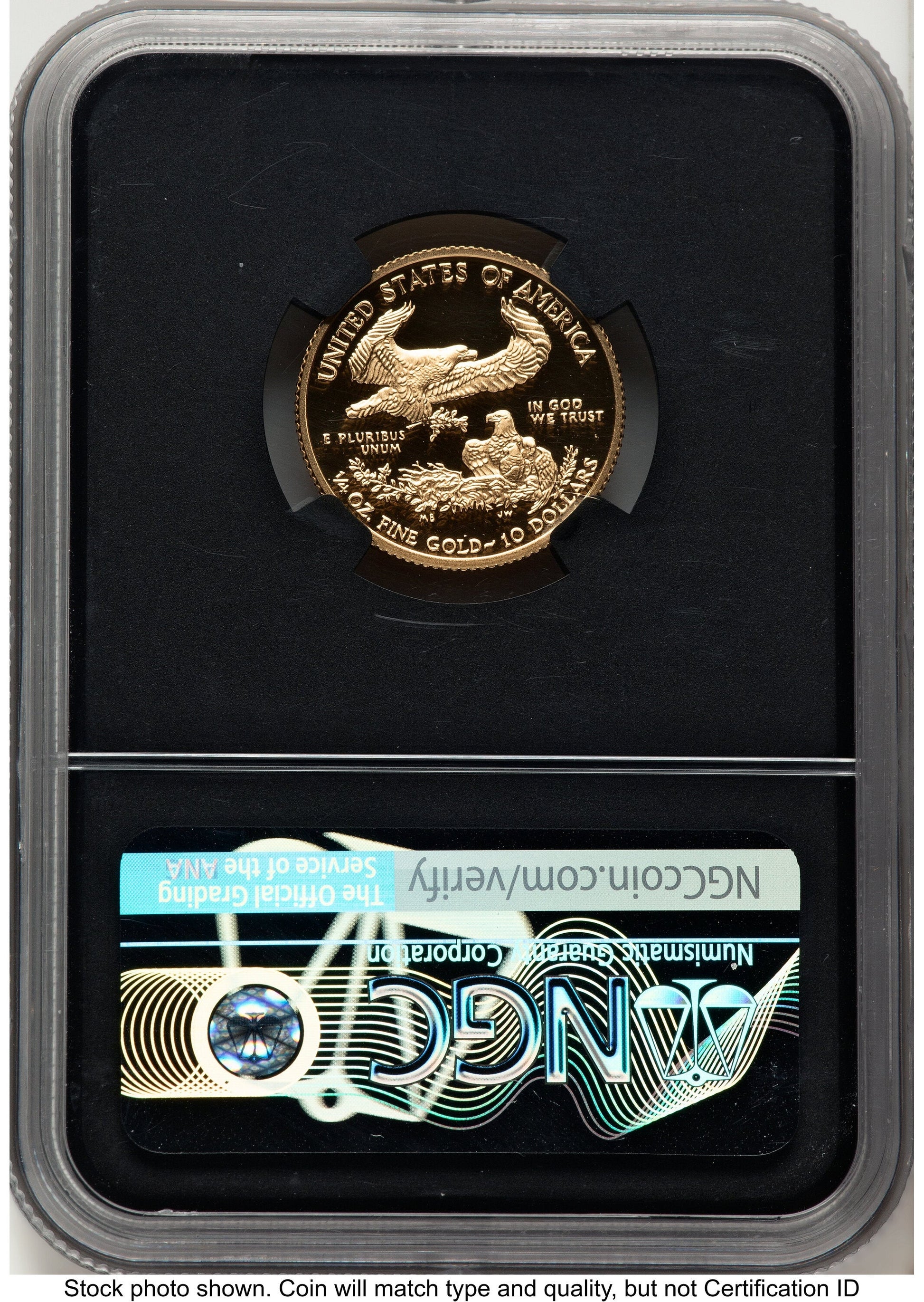 2018-W Proof Gold Eagle 1/4 oz FDI Elizabeth Jones Washington NGC PF70