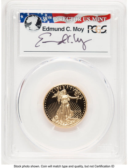 2016-W Proof Gold Eagle 1/4 oz FS PCGS PR70 Ed Moy