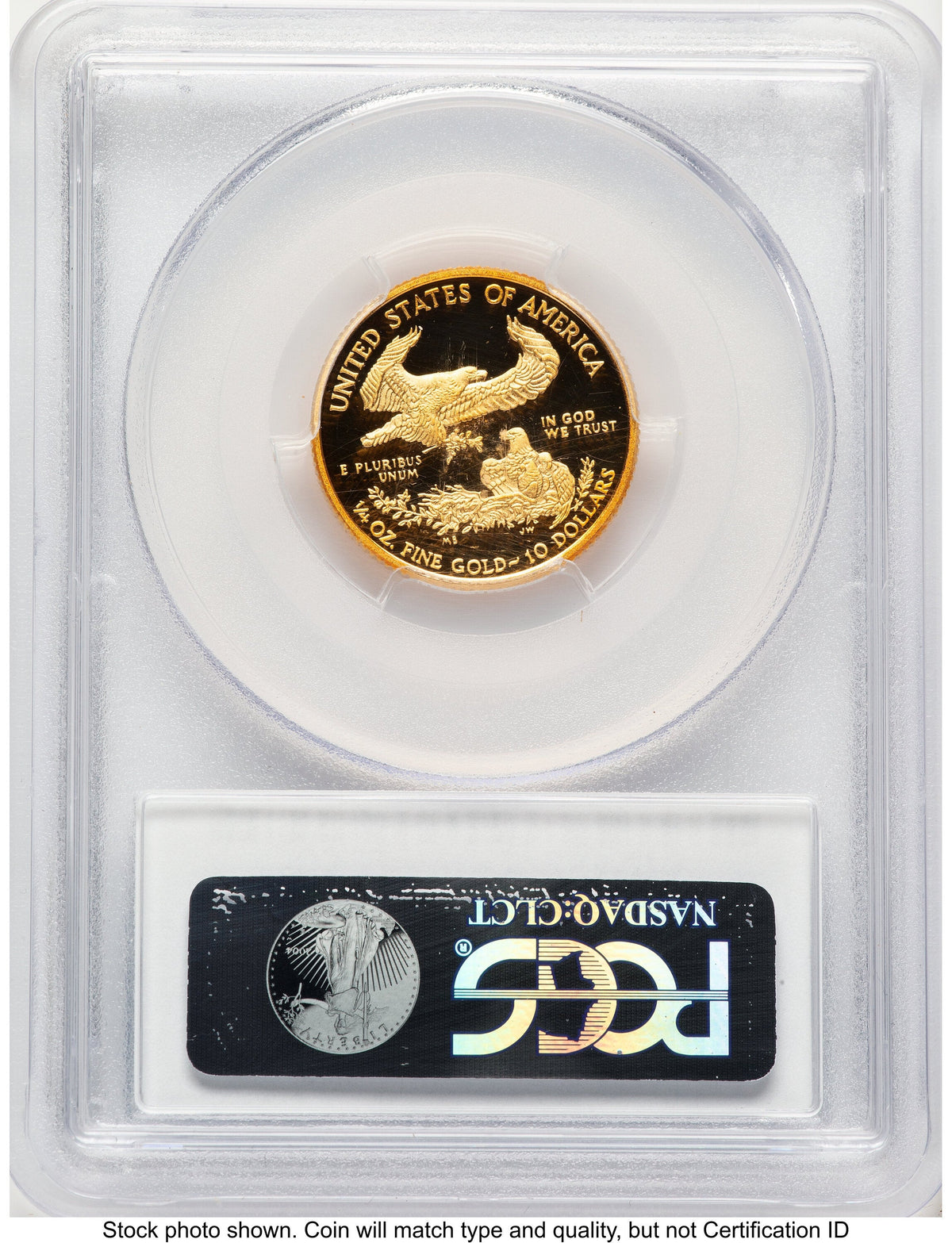2011-W Proof Gold Eagle 1/4 oz Blue Gradient PCGS PR70