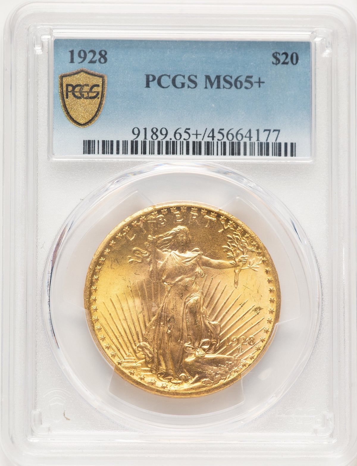 1928 $20 Saint-Gaudens Double Eagle PCGS MS65+