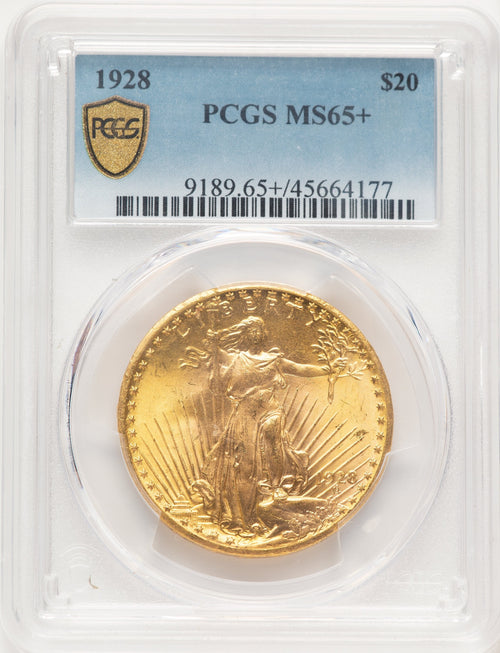 1928 $20 Saint-Gaudens Double Eagle PCGS MS65+