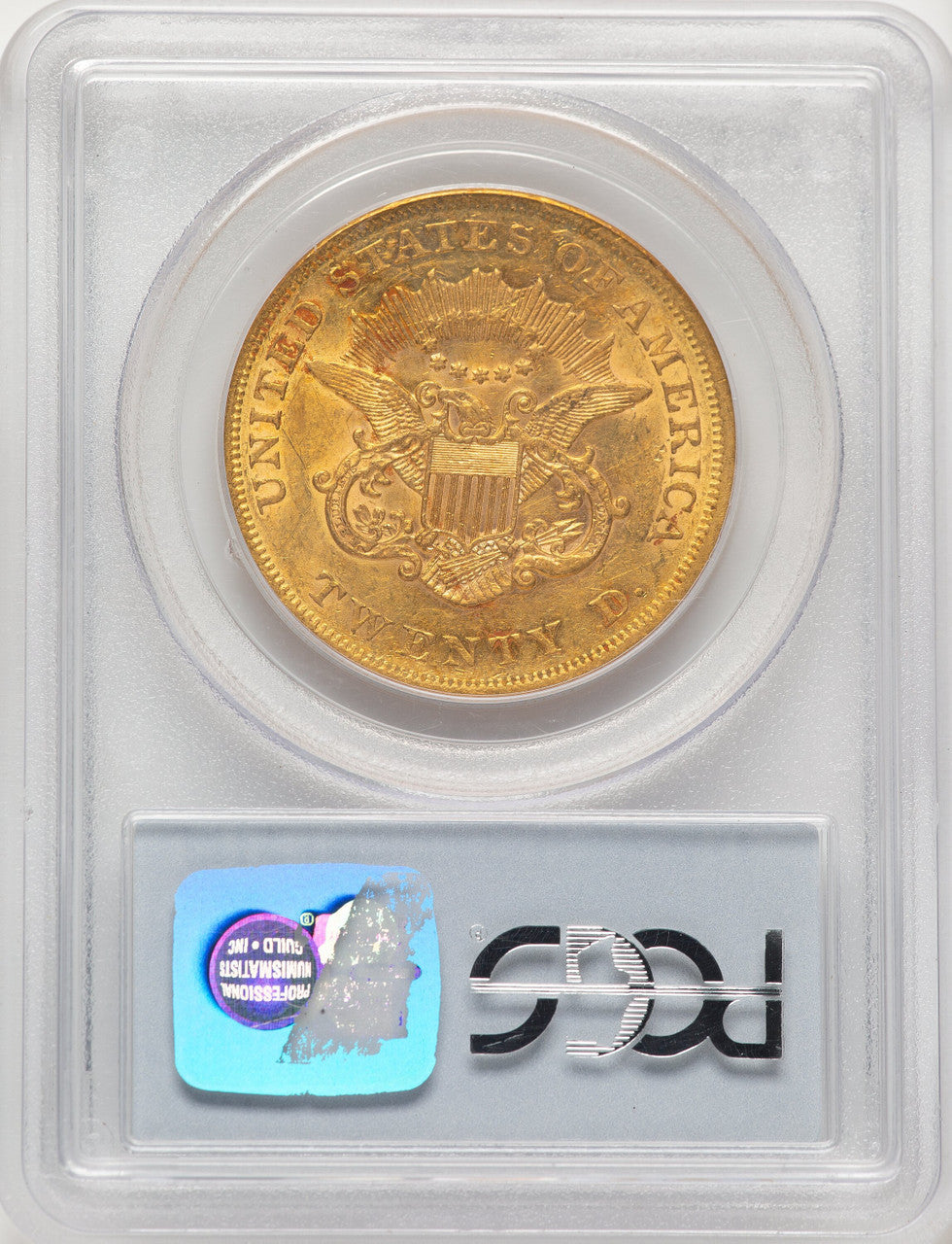 1861 $20 Liberty Double Eagle PCGS XF45