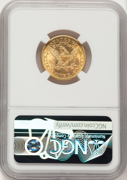 1903 $5 CAC Liberty Half Eagle NGC MS65+