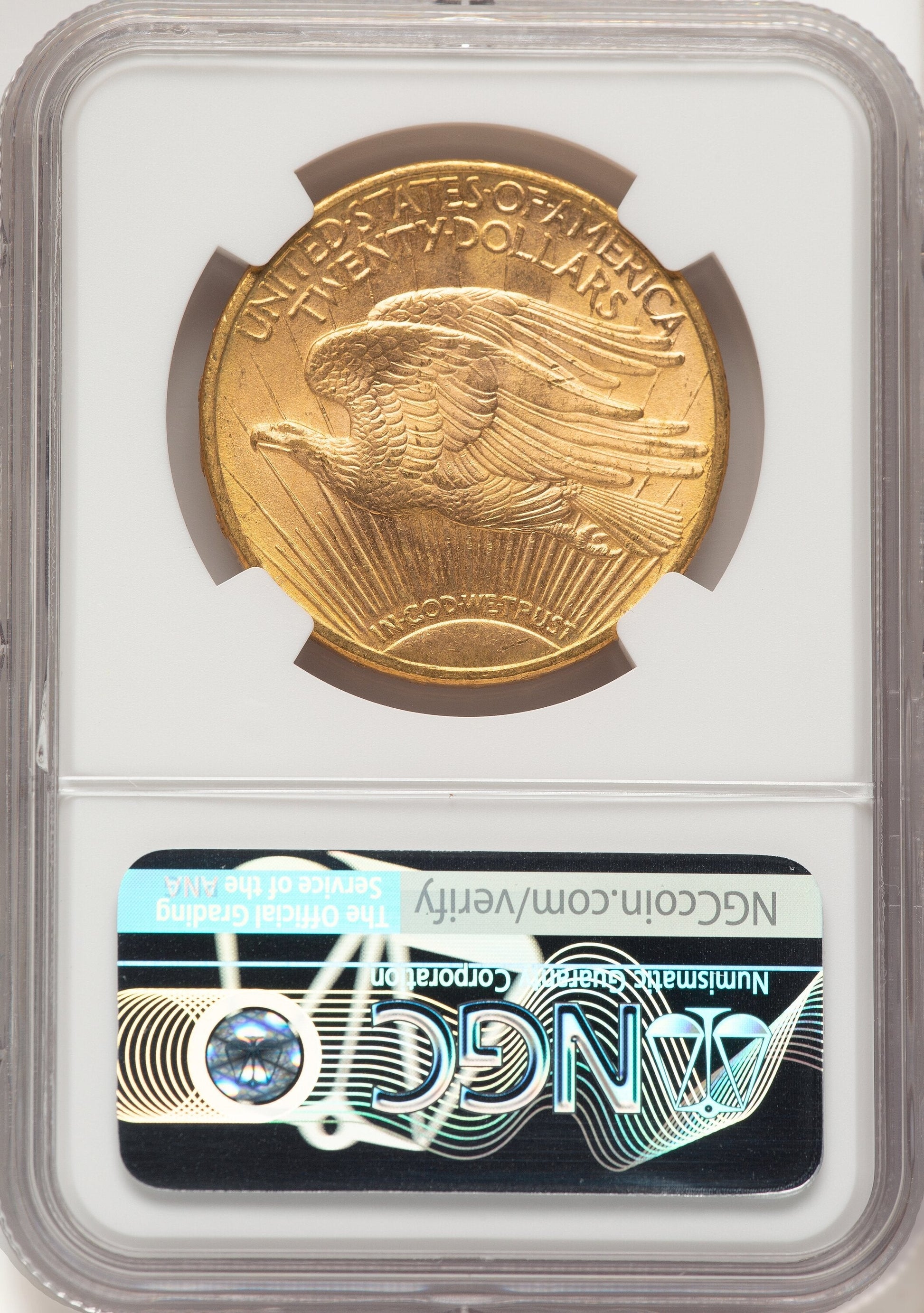 1910-D $20 Saint-Gaudens Double Eagle NGC MS63